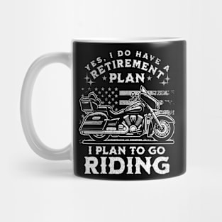 Retirement Plan Motorcycle Mug
